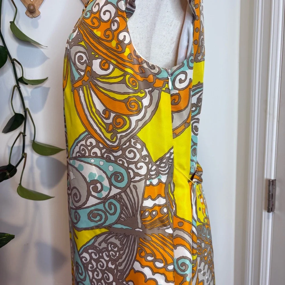 kate spade Yellow Multi Print Cap Sleeve Sheath Dress